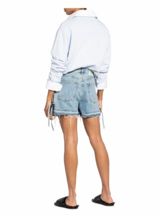 Off-White Jeans-Shorts, Blau