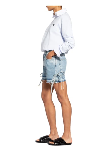 Off-White Jeans-Shorts Damen, Blau