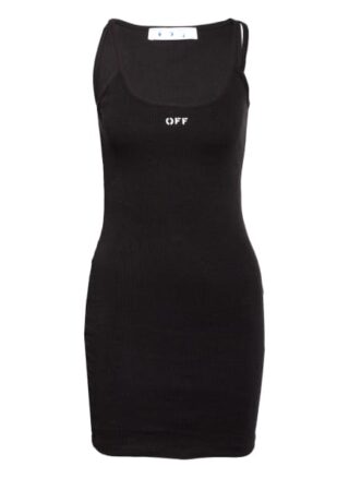 Off-White Jerseykleid, Schwarz