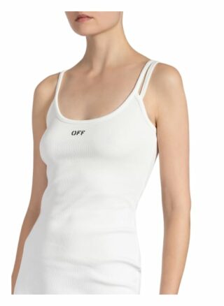 Off-White Jerseykleid, Weiß