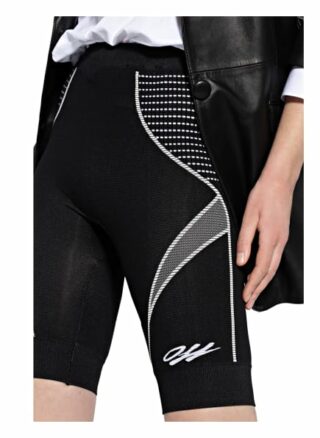 Off-White Radlerhose, Schwarz