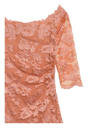 Olvi's Spitzenkleid mit 3/4-Arm, Orange