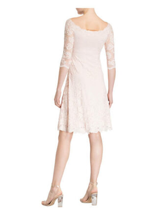 Olvi's Spitzenkleid mit 3/4-Arm, Pink
