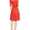 Olvi's Spitzenkleid mit 3/4-Arm, Rot