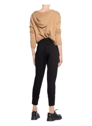 Opus 7/8-Hose Edigna im Jogging-Stil, Schwarz