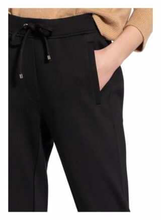 Opus 7/8-Hose Edigna im Jogging-Stil, Schwarz