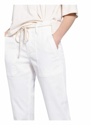 Opus Hose Melia im Jogging-Stil, Weiß