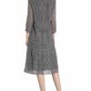 Opus Kleid Wilani mit 3/4-Arm, Schwarz