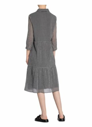 Opus Kleid Wilani mit 3/4-Arm, Schwarz