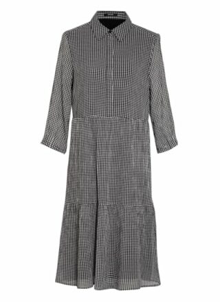 Opus Kleid Wilani mit 3/4-Arm, Schwarz
