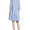 Opus Kleid Wriana mit 3/4-Arm, Blau