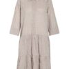 Opus Kleid Wriana mit 3/4-Arm, Braun