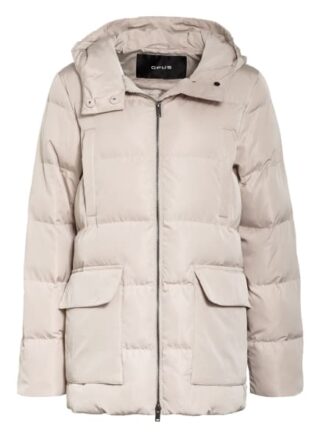 Opus Oversized-Steppjacke Hosina, Braun