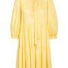 Ottod'ame Kleid mit 3/4-Arm, Gelb