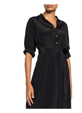 Ottod'ame Kleid mit Seide, Schwarz