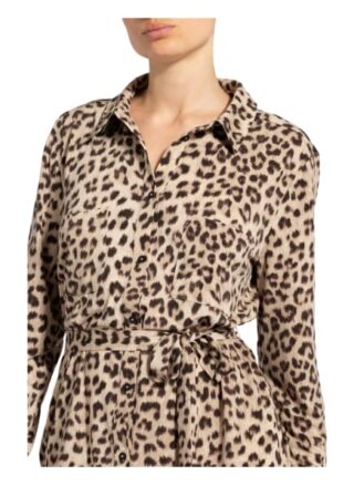Oui Hemdblusenkleid, Beige