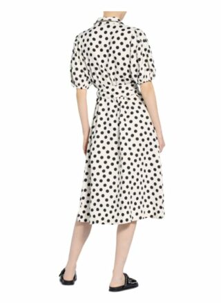 Oui Hemdblusenkleid aus Leinen, Weiß