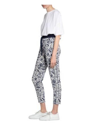 Oui Hose im Jogging-Stil, Weiß