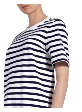 Oui Jerseykleid mit Leinen, Weiß