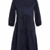 Oui Kleid mit 3/4-Arm, Blau