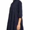 Oui Kleid mit 3/4-Arm, Blau