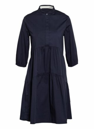 Oui Kleid mit 3/4-Arm, Blau
