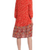 Oui Kleid mit 3/4-Arm, Rot