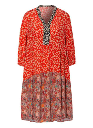 Oui Kleid mit 3/4-Arm, Rot