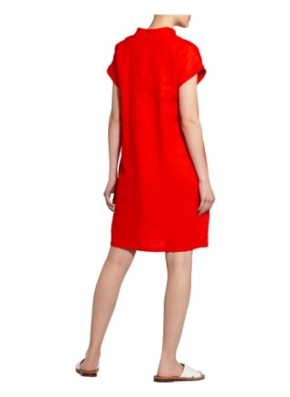 Oui Leinenkleid, Rot