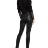 Paige Coated Jeans Hoxton Ankle, Schwarz