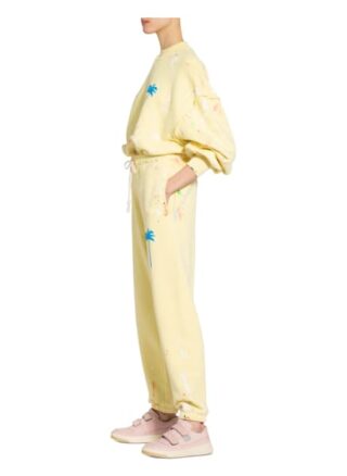 Palm Angels Sweatpants Palm Tree, Gelb