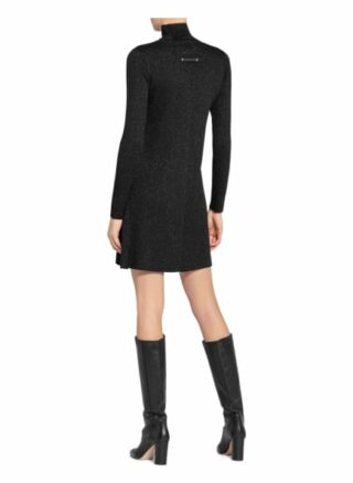 Patrizia Pepe Strickkleid mit Glitzergarn, Schwarz
