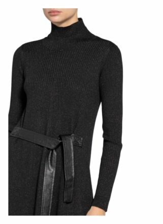 Patrizia Pepe Strickkleid mit Glitzergarn, Schwarz