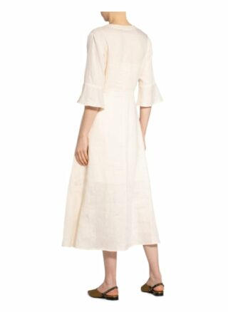 Pennyblack Leinenkleid Ogni mit 3/4-Arm, Beige