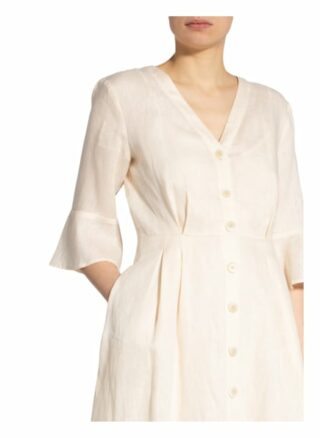 Pennyblack Leinenkleid Ogni mit 3/4-Arm, Beige
