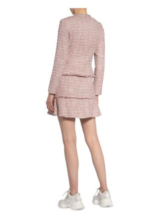Pennyblack Tweed-Rock Lingotto mit Volantbesatz, Pink