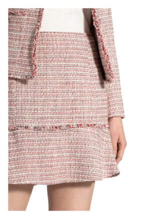 Pennyblack Tweed-Rock Lingotto mit Volantbesatz, Pink