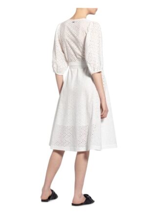 Pepe Jeans Wickelkleid Neila mit 3/4-Arm, Weiß