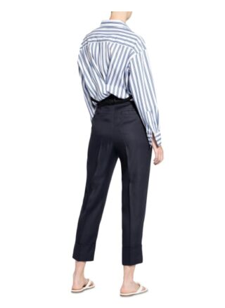 Peserico 7/8-Hose aus Leinen, Blau