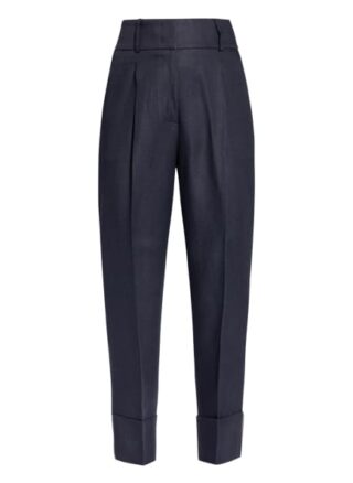 Peserico 7/8-Hose aus Leinen, Blau