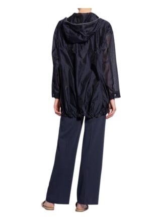 Peserico Blouson mit Schmucksteinbesatz, Blau
