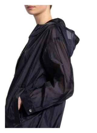 Peserico Blouson mit Schmucksteinbesatz, Blau