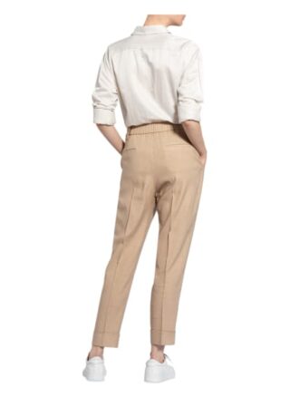 Peserico Hose mit Leinen, Beige