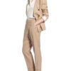 Peserico Hose mit Leinen, Beige