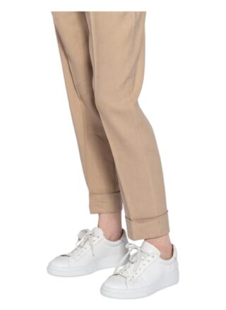 Peserico Hose mit Leinen, Beige