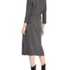 Peserico Jerseykleid mit 3/4-Arm, Grau