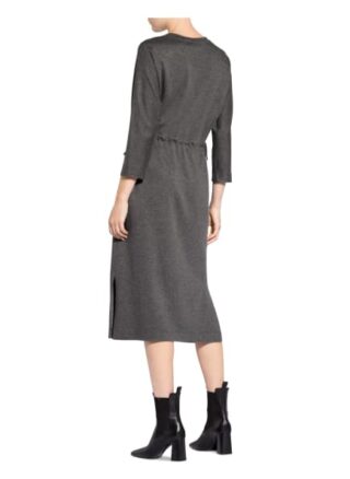 Peserico Jerseykleid mit 3/4-Arm, Grau