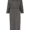 Peserico Jerseykleid mit 3/4-Arm, Grau