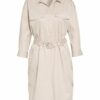 Peserico Kleid mit 3/4-Arm, Beige
