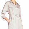 Peserico Kleid mit 3/4-Arm, Beige